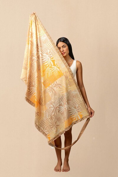 Foto Saia Pareô Reta Estampada