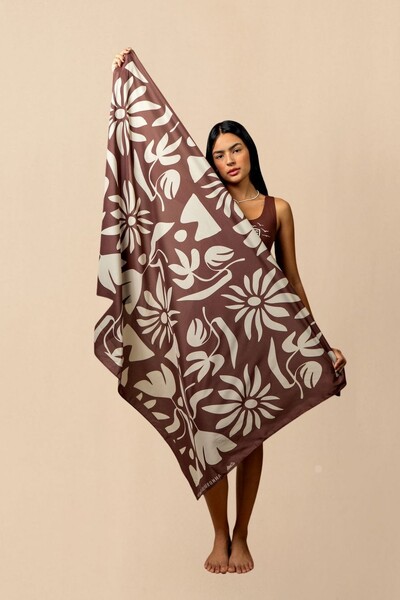 Foto Saia Pareô Reta Estampada