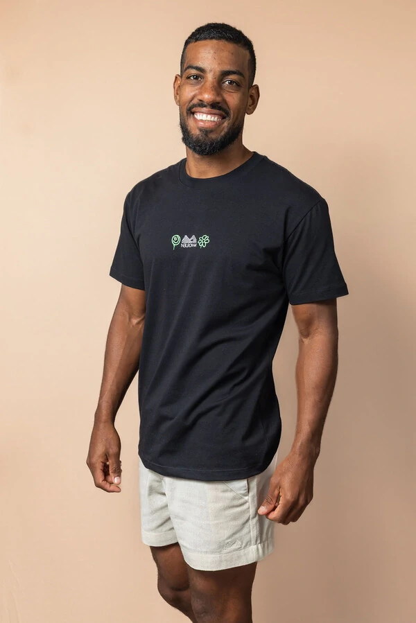 Camiseta de algodão Premium Tudo Flui