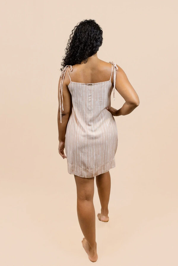 Vestido Reto Curto Stripes