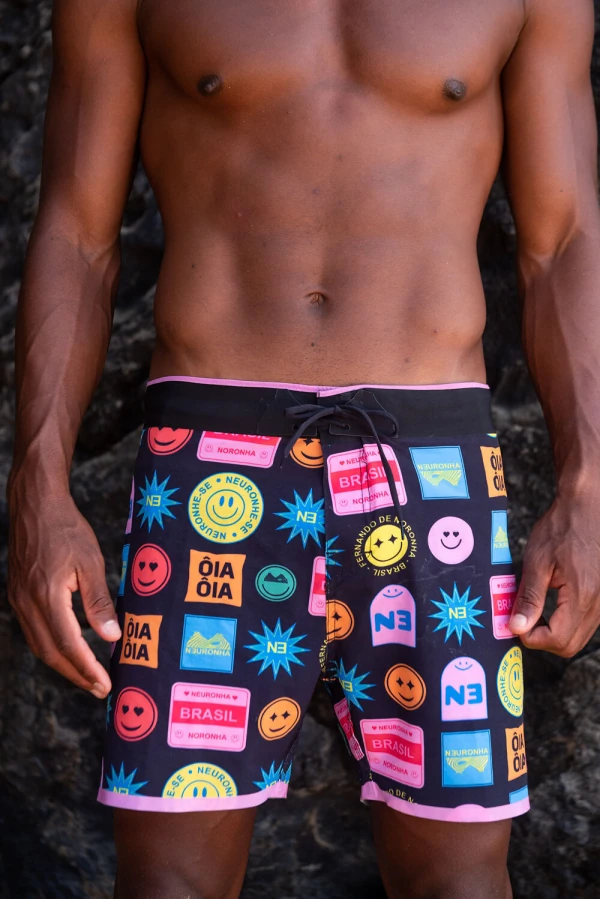Boardshort Laser Estampado