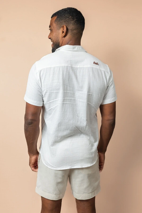 Camisa de botão Lisa