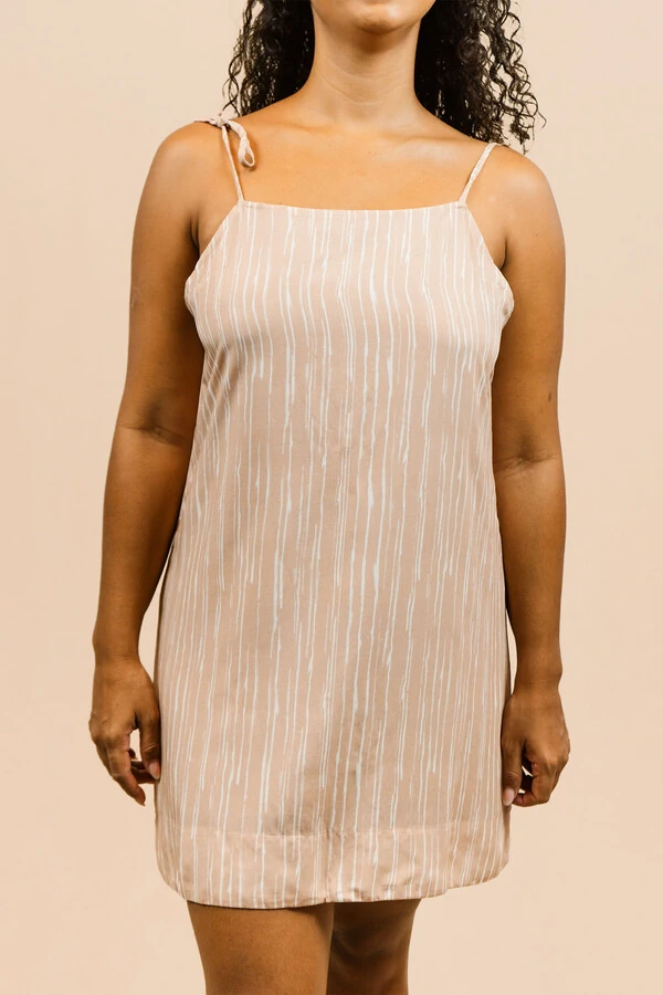 Vestido Reto Curto Stripes