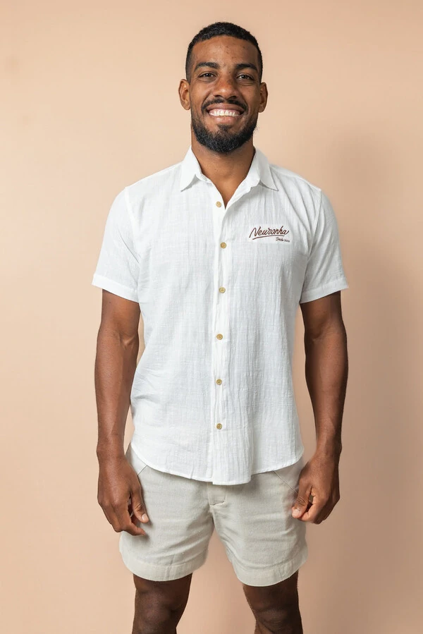 Camisa de botão Lisa