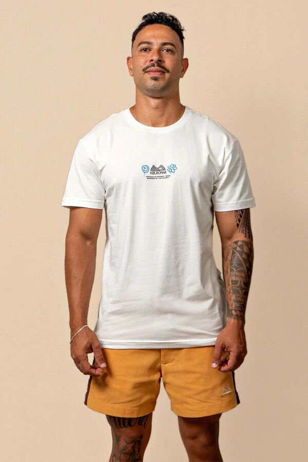 Camiseta de algodão Premium Tudo Flui