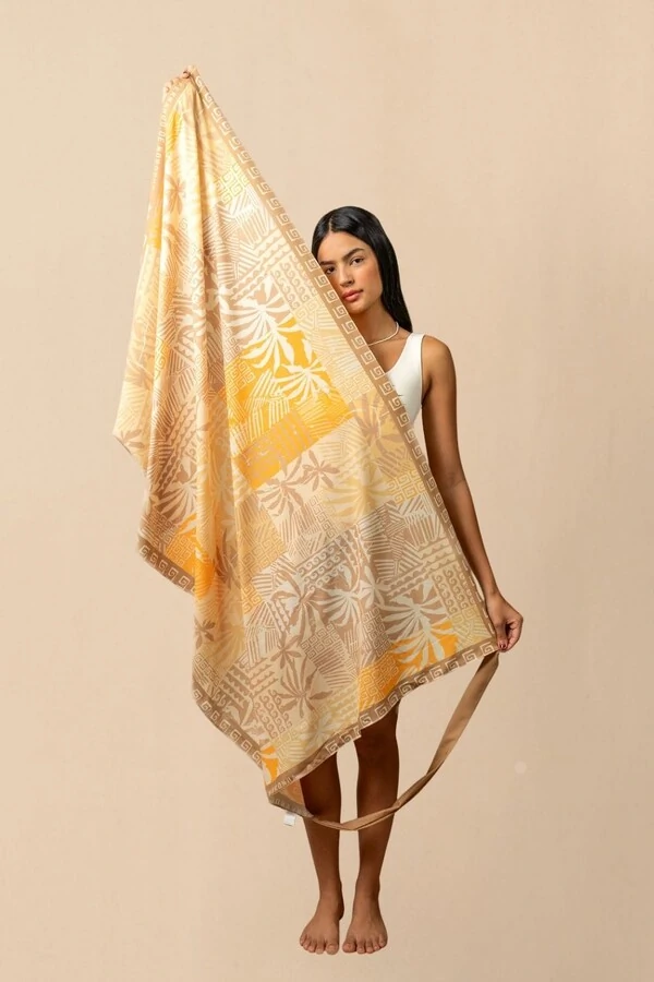 Saia Pareô Reta Estampada