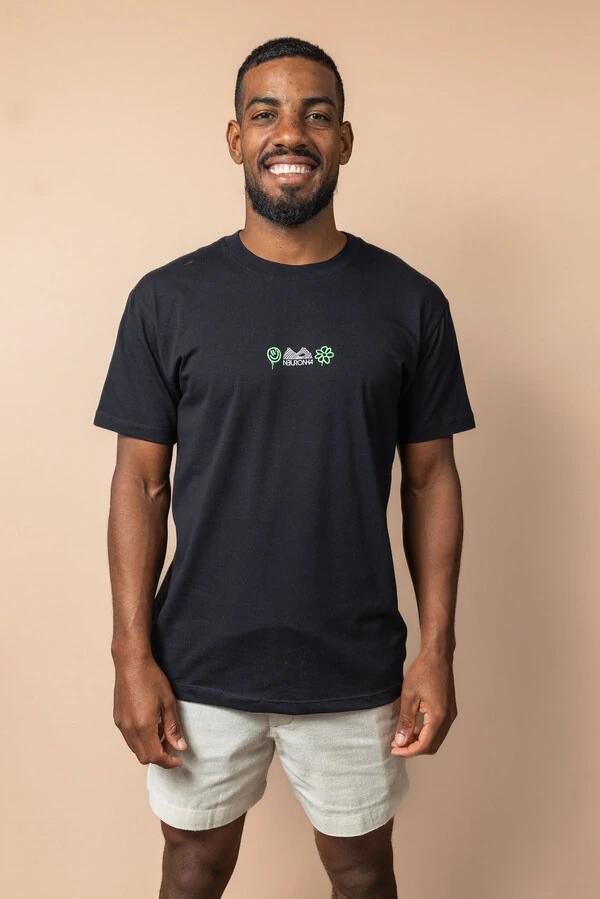 Camiseta de algodão Premium Tudo Flui