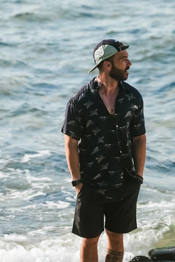 Camisa de botão Estampada Arraia