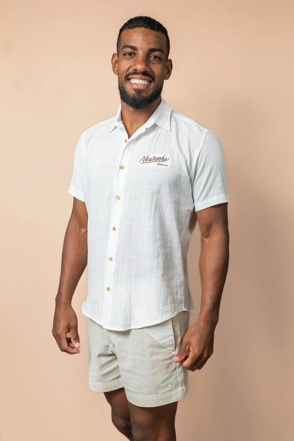 Camisa de botão Lisa