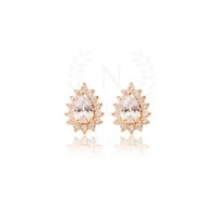 Brinco Gotinha Eva White Ouro