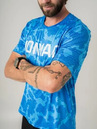 Camisa Enduro Masculina Aqua Manga Curta