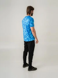 Camisa Enduro Masculina Aqua Manga Curta
