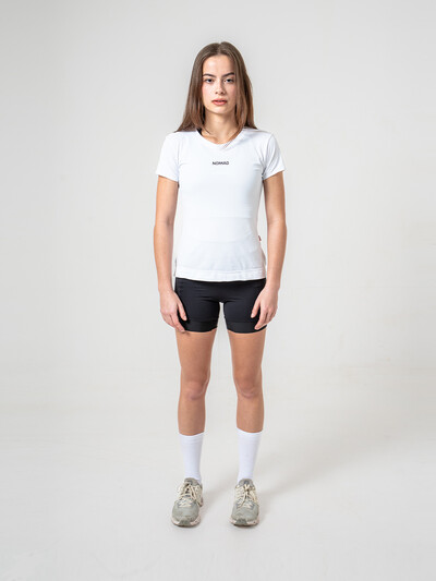 Kit Running Feminino Nomad – Camisa, Bermuda Compressão e Meia