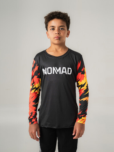 Foto Camisa Enduro Grom Flame Manga Longa