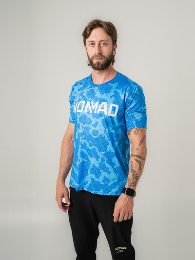 Foto Camisa Enduro Masculina Aqua Manga Curta