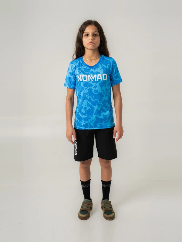 Camisa Enduro Grom Aqua Manga Curta