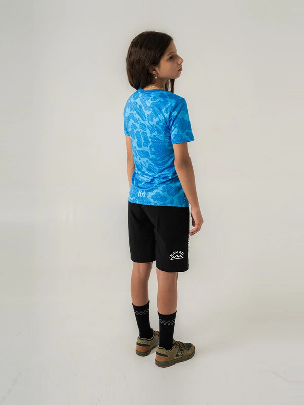 Camisa Enduro Grom Aqua Manga Curta