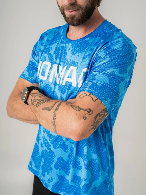 Camisa Enduro Masculina Aqua Manga Curta