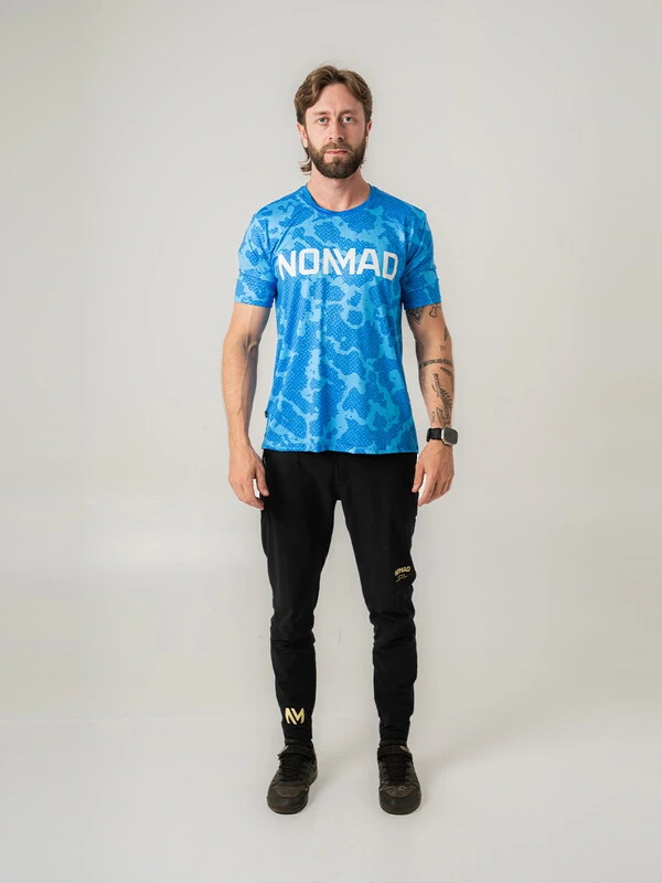 Camisa Enduro Masculina Aqua Manga Curta