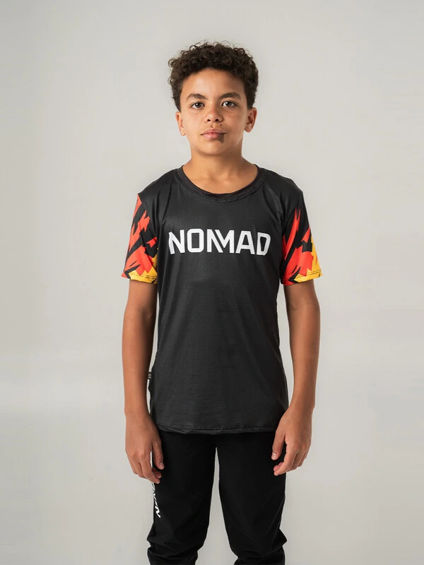 Camisa Enduro Grom Flame Manga Curta