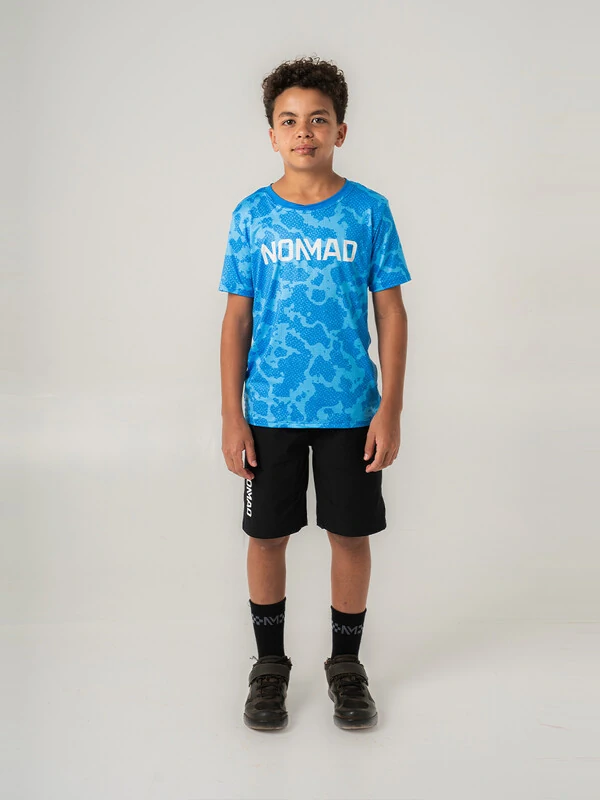 Camisa Enduro Grom Aqua Manga Curta