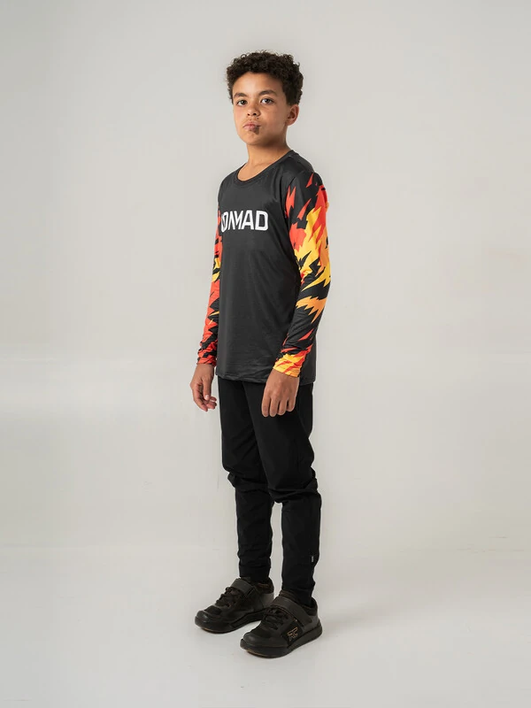 Camisa Enduro Grom Flame Manga Longa