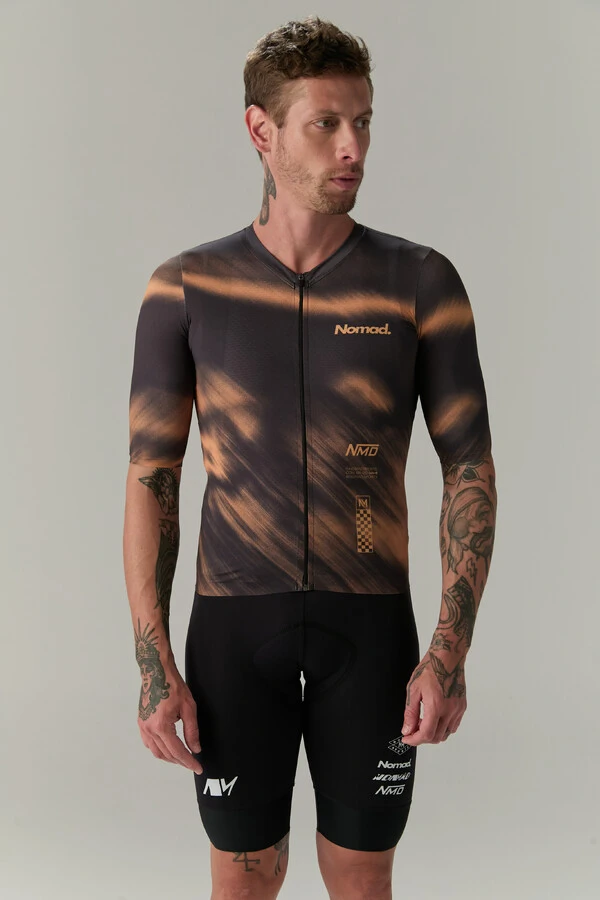Kit Masculino Apex #2 SUNBURN | Jersey, Bretelle e Meia