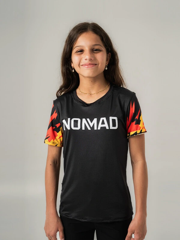 Camisa Enduro Grom Flame Manga Curta