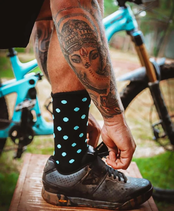 Meia Racing Dots Nomad