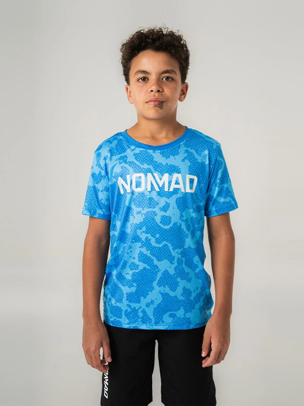 Camisa Enduro Grom Aqua Manga Curta