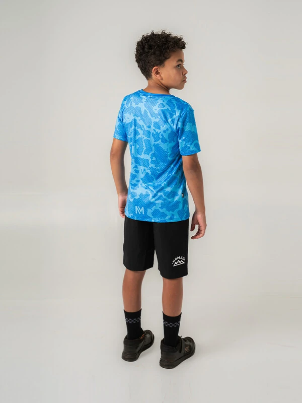 Camisa Enduro Grom Aqua Manga Curta