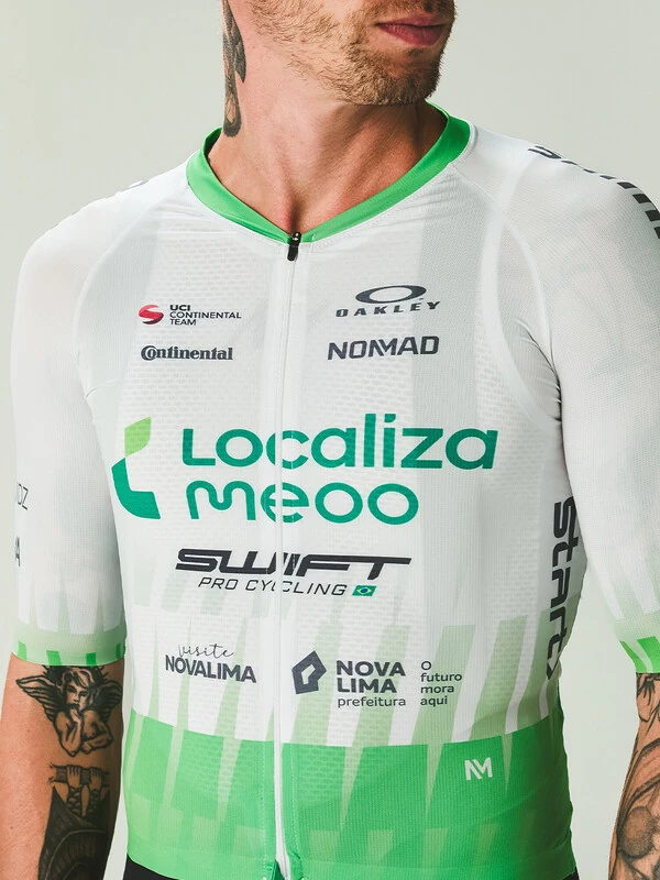 Jersey Localiza Meoo Swift Pro Cycling For Fans Masculina