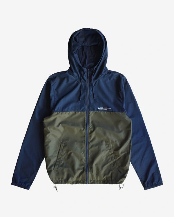 Jaqueta Windbreaker Logo Navy / Green