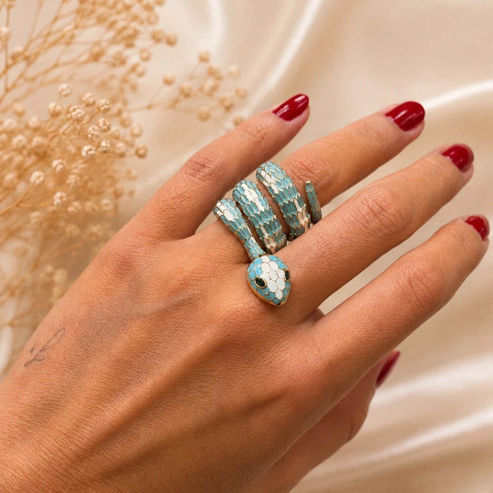 Foto Anel Esmaltado Snake