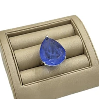 Anel Gota Tanzanita Fusion Ajustável