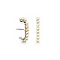 Brinco Ear Hook Pérolas