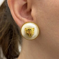 Brinco Botão Pérola