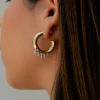 Argola Duo com Pingentes