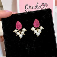 Brinco Gota Pink Fusion