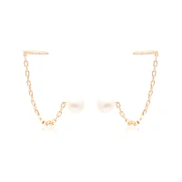 Brinco Pérola e Piercing Cravejado (2x1)