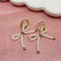 Argola Laço de Pérolas