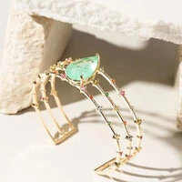 Bracelete Gota Turmalina e Zircônias Rainbow