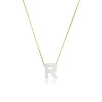 Colar Letra Madrepérola