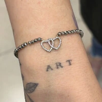 Pulseira Corações e Cristais Prata 925