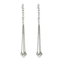 Brinco Longo Correntes Zircônias