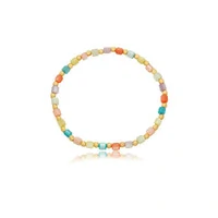 Pulseira Silicone Madrepérola Candy Colors