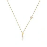 Colar Ponto de Luz Gotinha Ouro