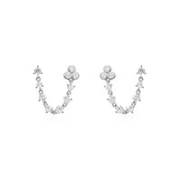 Brinco Trinity Primeiro e Segundo Furo Prata 925