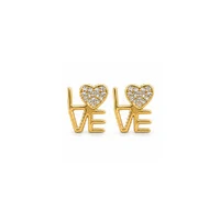 Brinco Coração Love Prata 925