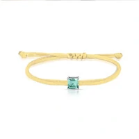 Pulseira Fio de Seda Pingente em Prata 925